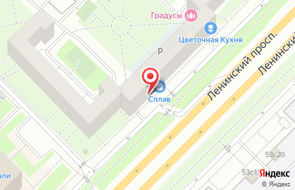 Банкомат СберБанк на Ленинском проспекте, 52 на карте