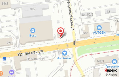 Автокомплекс на Уральской улице, 99А на карте