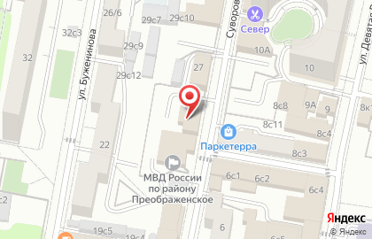 Отдел МВД России по району Преображенское г. Москвы на карте