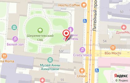 Музей Анны Ахматовой в Фонтанном Доме на карте