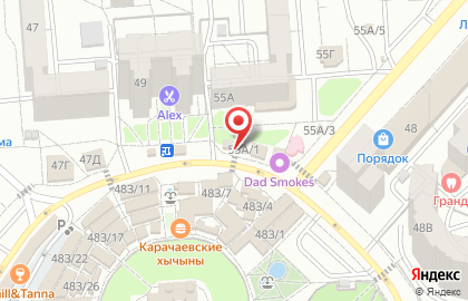 Киоск фастфудной продукции на улице Владимира Невского на карте
