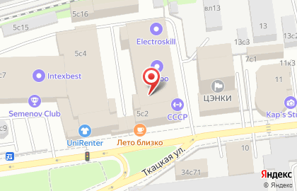 Элит на Ткацкой улице на карте