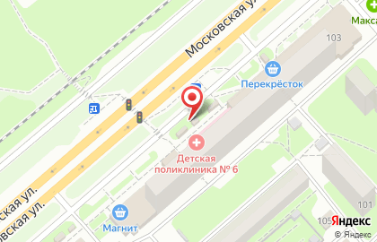 Магазин Роспечать на Московской улице на карте