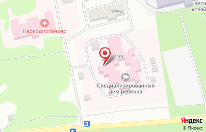 Дом ребенка специализированный в Барнауле на карте