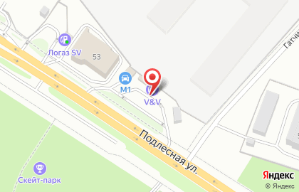 Заправочная станция v & v в Дзержинском районе на карте