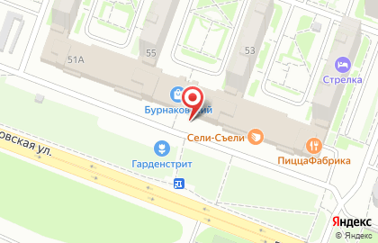 Салон сотовой связи МегаФон на Бурнаковской улице на карте