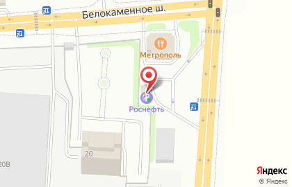Технический центр Роснефть на Белокаменном шоссе в Видном на карте