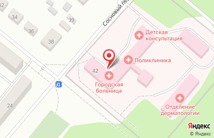 Больница на улице Ладожская на карте