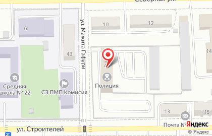 Участковый пункт полиции, Отдел МВД России по г. Салавату на улице Гафури в Салавате на карте