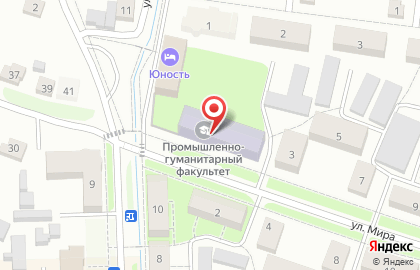 Вязниковский технико-экономический колледж на улице Мира на карте
