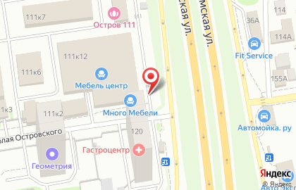 Салон корпусной мебели Мебельный проспект на улице Николая Островского на карте