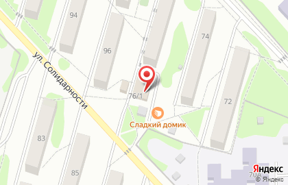 Эдэм на улице Солидарности на карте