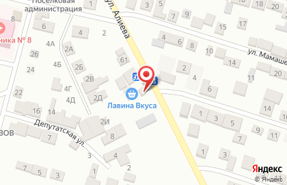 Продовольственный магазин в Кировском районе на карте