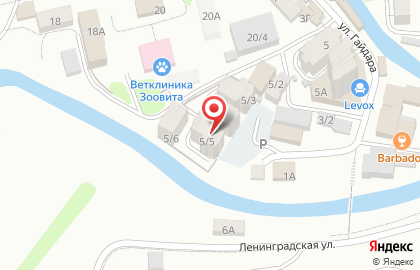 Продуктовый магазин в Сочи на карте