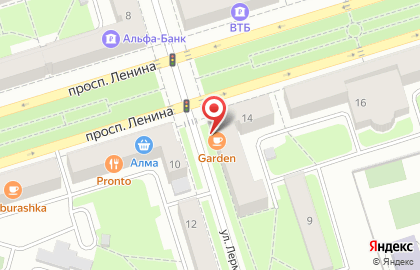 Кофейня Garden на проспекте Ленина на карте