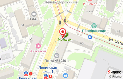 Бар в Нижнем Новгороде на карте