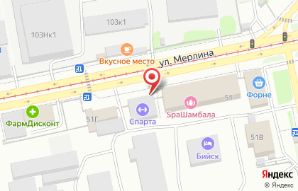 Мебельный салон Планета Мебели на улице Петра Мерлина на карте