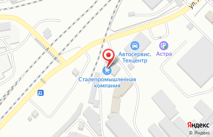 Сталепромышленная компания на Локомотивной улице на карте