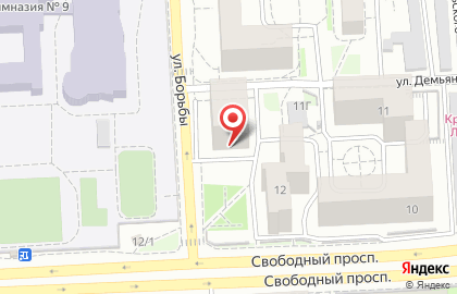 Продуктовый магазин Любимый дворик в Железнодорожном районе на карте