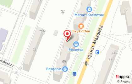 Федеральная сеть Фианит-Ломбард на проспекте Макеева, 71 в Миассе на карте
