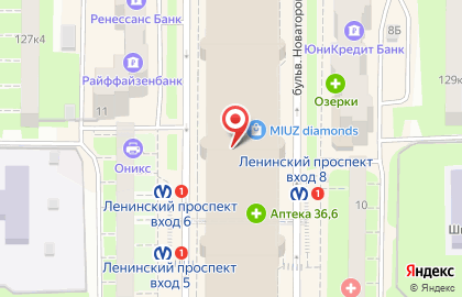ЗАО Банкомат, МКБ Москомприватбанк на бульваре Новаторов на карте