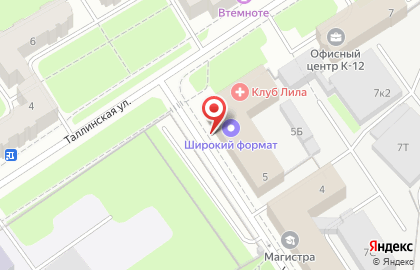 Северная столица на Таллинской улице на карте