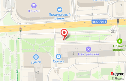 Киоск фастфудной продукции, г. Железнодорожный на Советской улице на карте