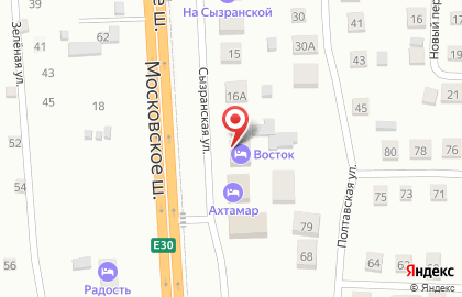 Комплекс Восток на карте