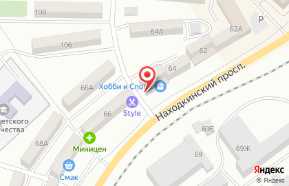 Магазин продуктов во Владивостоке на карте