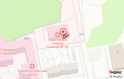 Станция скорой и неотложной медицинской помощи им. А.С. Пучкова в Крюково на карте