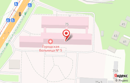 Городская больница №5, г. Барнаул на Змеиногорском тракте на карте