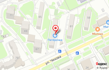 Бюро переводов Дружба народов на улице Чехова на карте