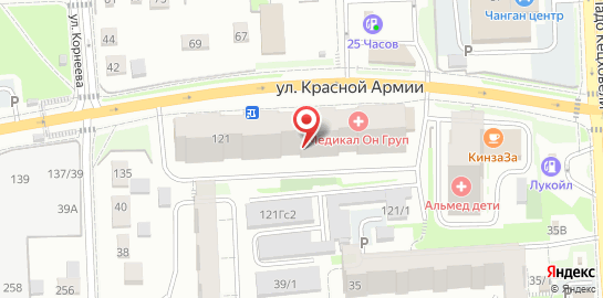 Медицинский центр Medical On Group Красноярск на карте
