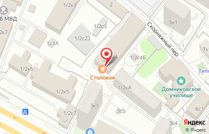 Столовая в Москве на карте