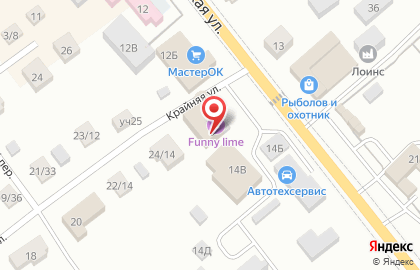 Ресторан Funny lime на карте