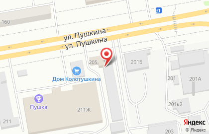 Магазин инструментов и крепежных изделий Дом Колотушкина на улице Пушкина на карте