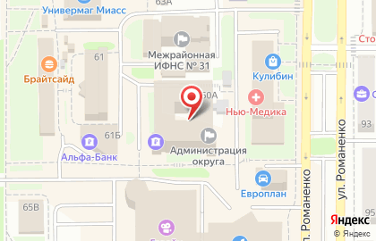 ООО Регионпроект на улице Романенко на карте