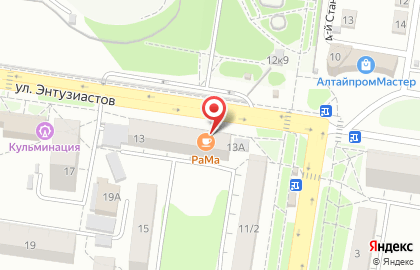 Банкомат ВТБ на улице Энтузиастов, 13 на карте