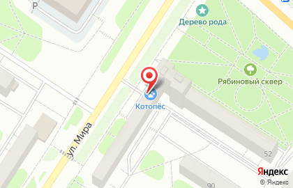 Ветеринарная клиника КотоПёс на улице Мира на карте