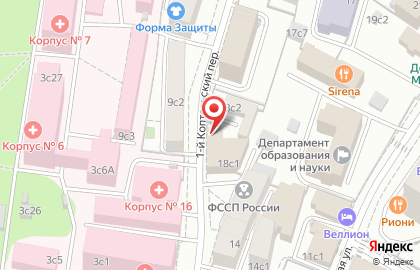 ОАО АКБ АКИБАНК в 1-м Коптельском переулке на карте