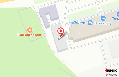 Строящееся административное здание по ул. Ядринское шоссе, 3б на карте