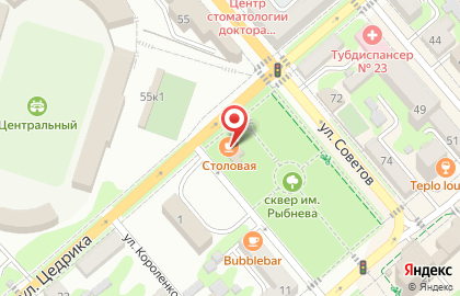 Столовая в Краснодаре на карте