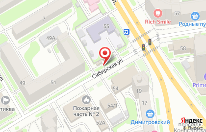 Киоск по продаже фруктов и овощей в Новосибирске на карте