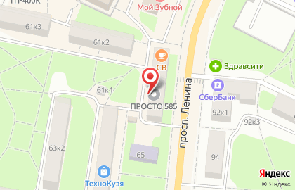 Книга на проспекте Ленина на карте