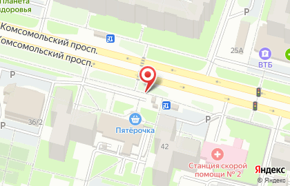 Мясокомбинат Сургутский на Комсомольском проспекте на карте