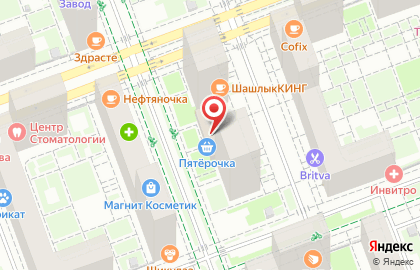 Барбершоп BRITVA на метро Бунинская аллея на карте