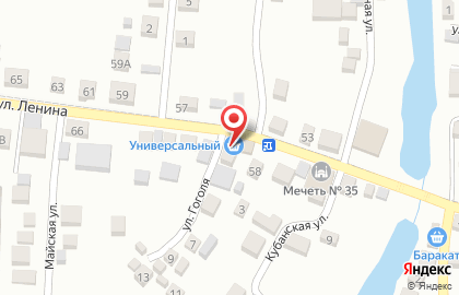 Продуктовый магазин в Астрахани на карте