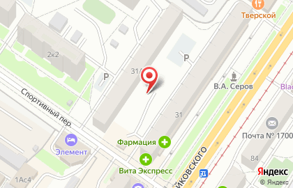 Континент на проспекте Чайковского на карте
