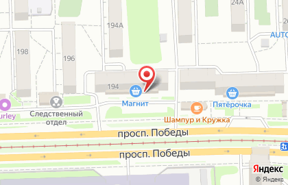 Магазин кондитерских изделий в Курчатовском районе на карте