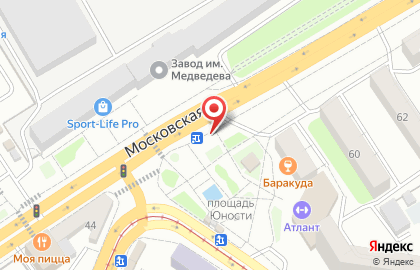 Банкомат СберБанк на Московской улице, 58/1 киоск на карте